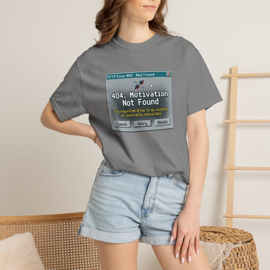 404: Motivation Not Found T-Shirt