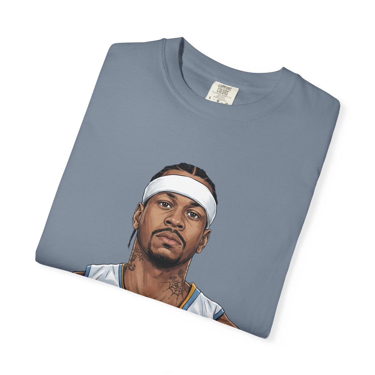 T-Shirt — AI 'I like to party.' Graphic Tee (Retro Athlete Portrait)