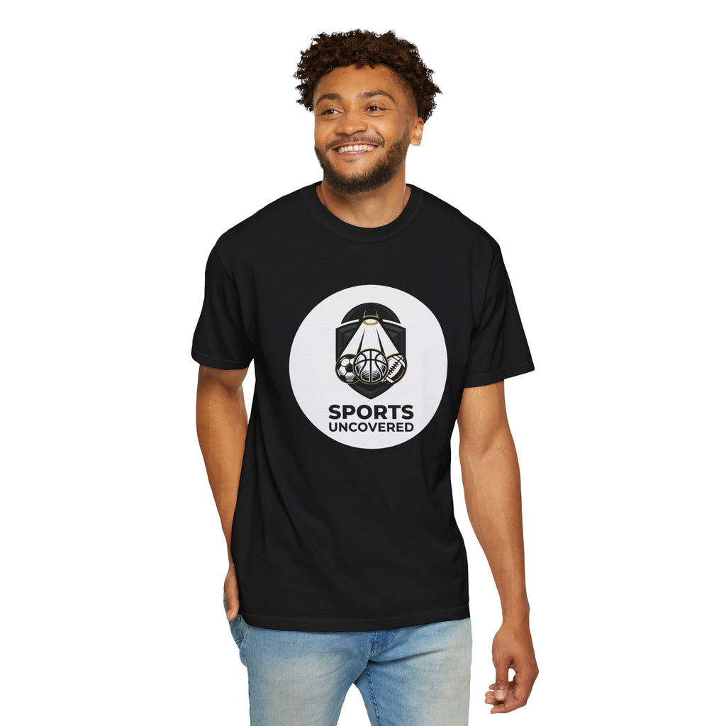 Sports Uncovered Graphic T-Shirt — Vintage Basketball Logo Tee