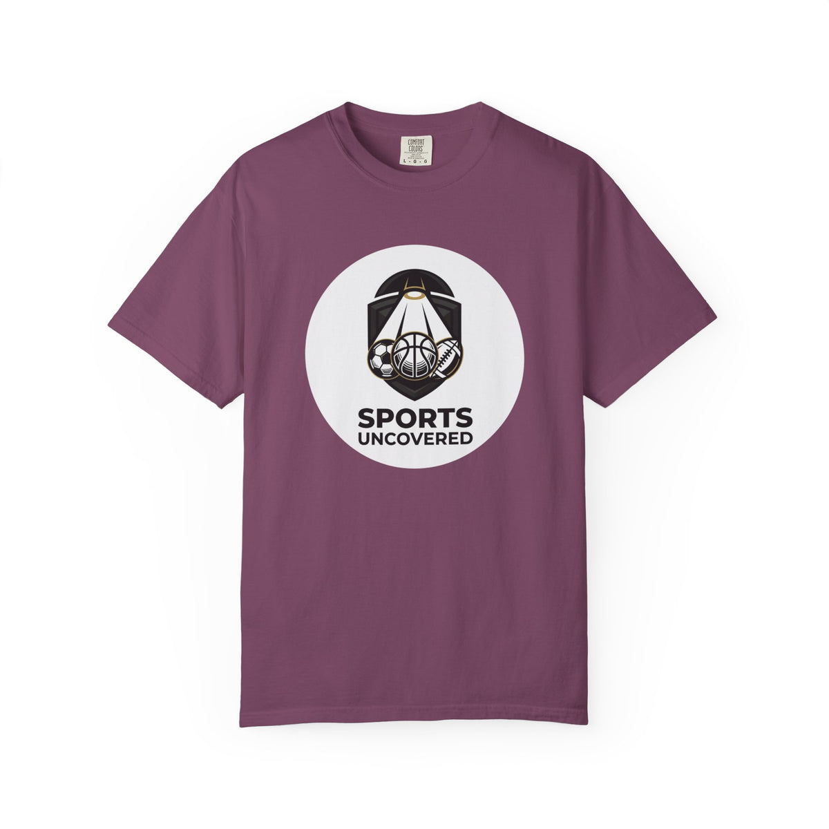 Sports Uncovered Graphic T-Shirt — Vintage Basketball Logo Tee