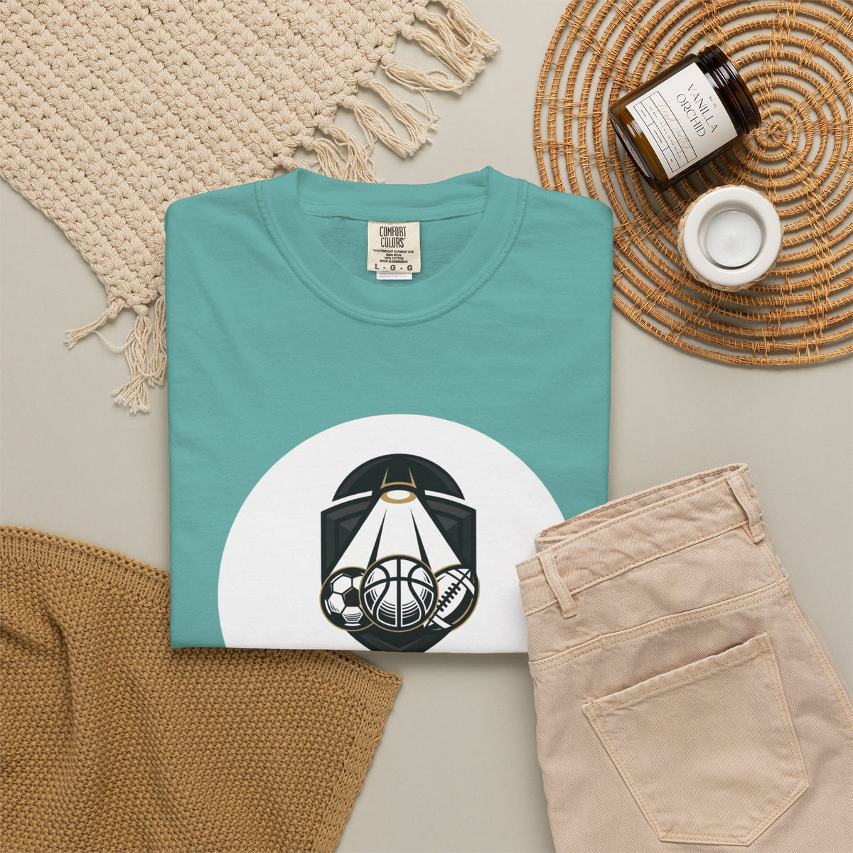 Sports Uncovered Graphic T-Shirt — Vintage Basketball Logo Tee