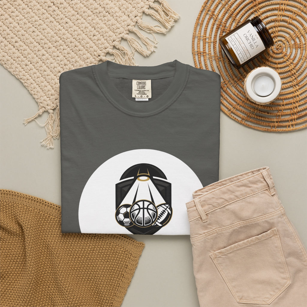 Sports Uncovered Graphic T-Shirt — Vintage Basketball Logo Tee