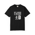 T-Shirt — "My Cardio Is Walking to the Fridge" Funny Fitness Graphic Tee