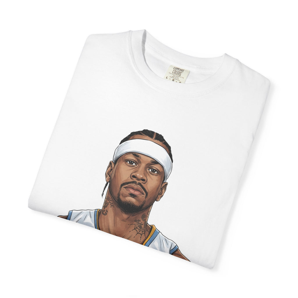 T-Shirt — AI 'I like to party.' Graphic Tee (Retro Athlete Portrait)