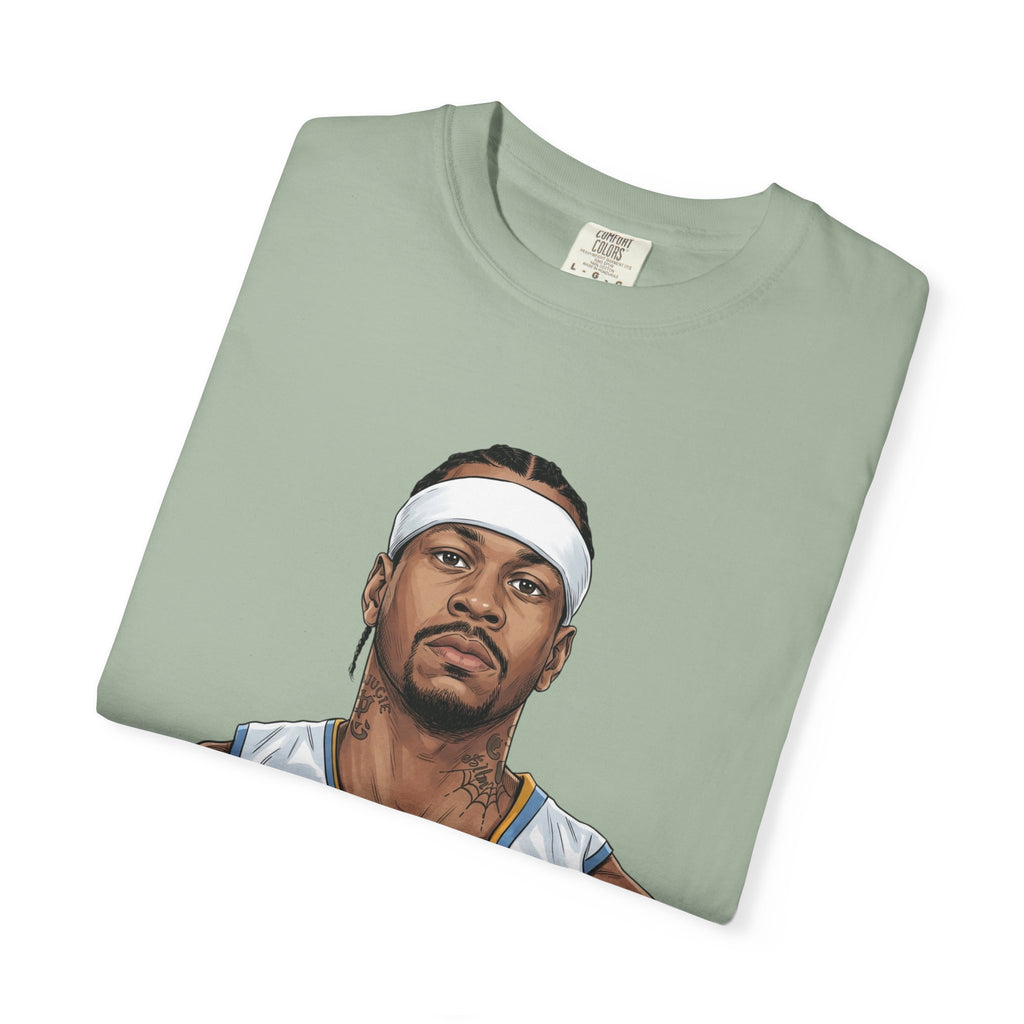 T-Shirt — AI 'I like to party.' Graphic Tee (Retro Athlete Portrait)