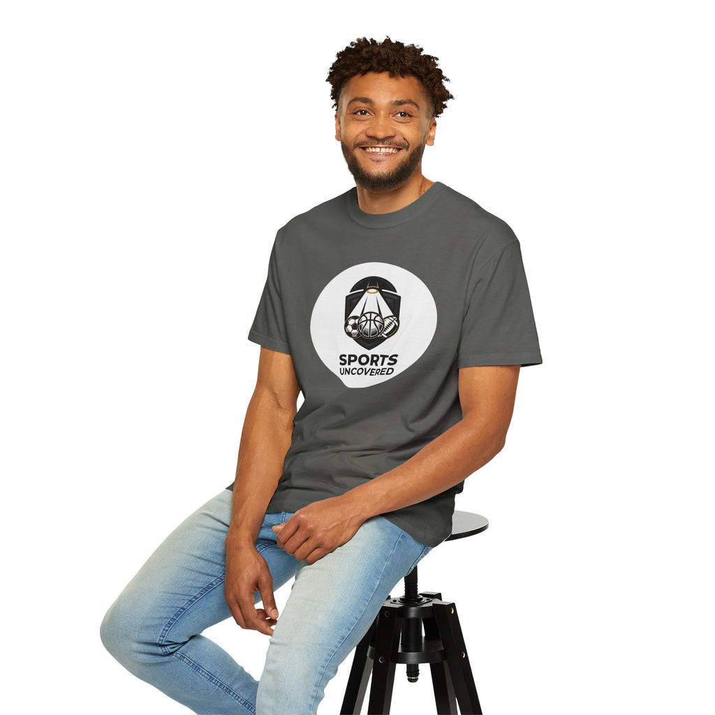 Sports Uncovered Graphic T-Shirt — Vintage Basketball Logo Tee