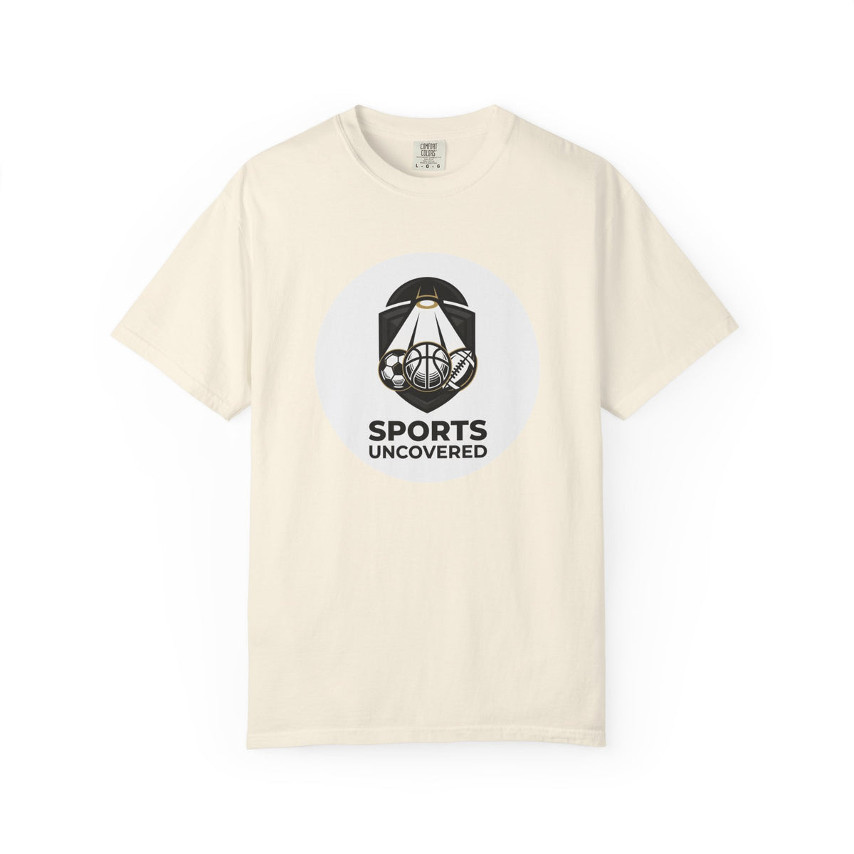 Sports Uncovered Graphic T-Shirt — Vintage Basketball Logo Tee