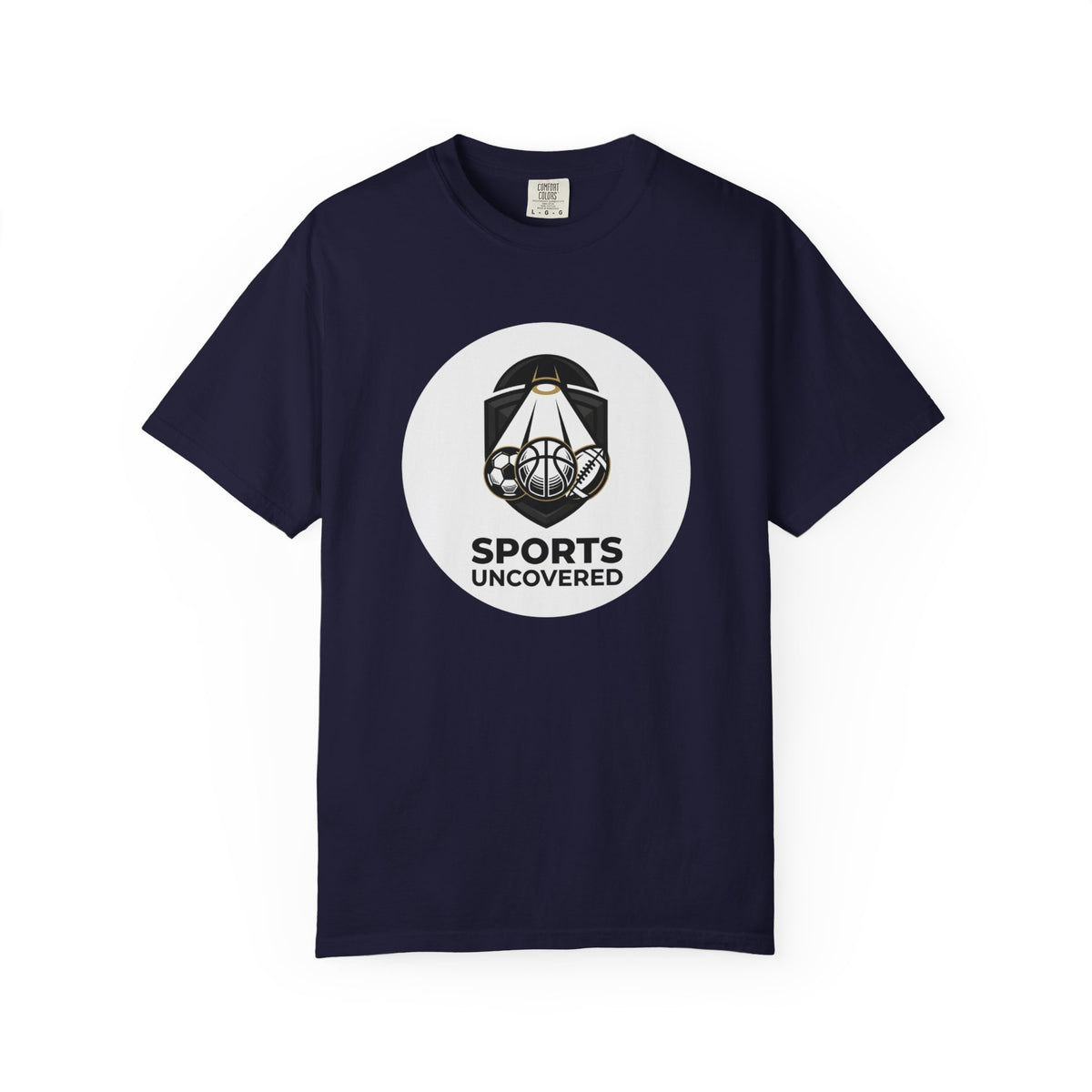 Sports Uncovered Graphic T-Shirt — Vintage Basketball Logo Tee