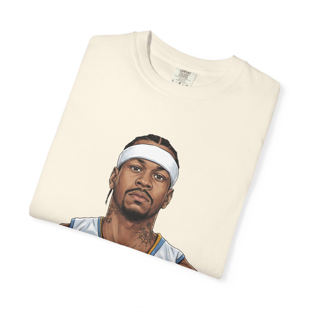 T-Shirt — AI 'I like to party.' Graphic Tee (Retro Athlete Portrait)