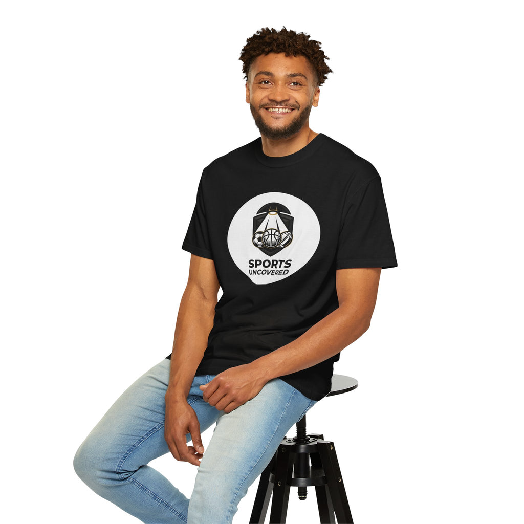 Sports Uncovered Graphic T-Shirt — Vintage Basketball Logo Tee