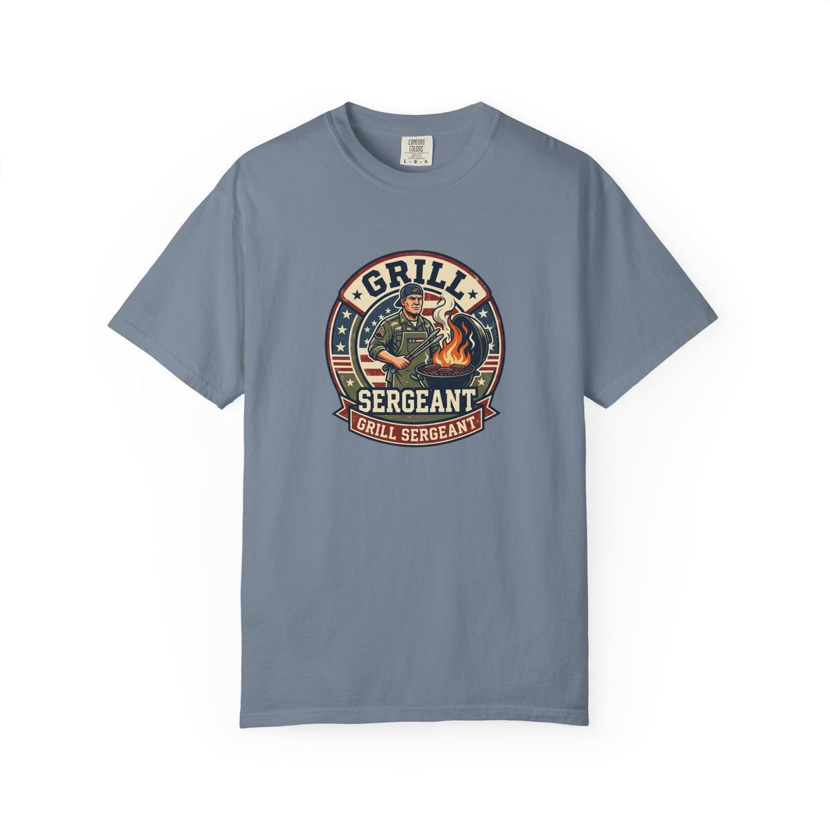 Grill Sergeant T-Shirt — Funny BBQ Chef Shirt for Dad & Grill Masters