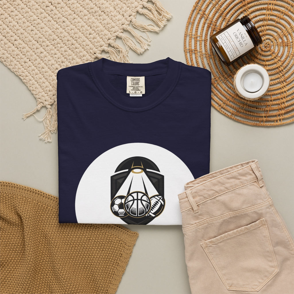 Sports Uncovered Graphic T-Shirt — Vintage Basketball Logo Tee
