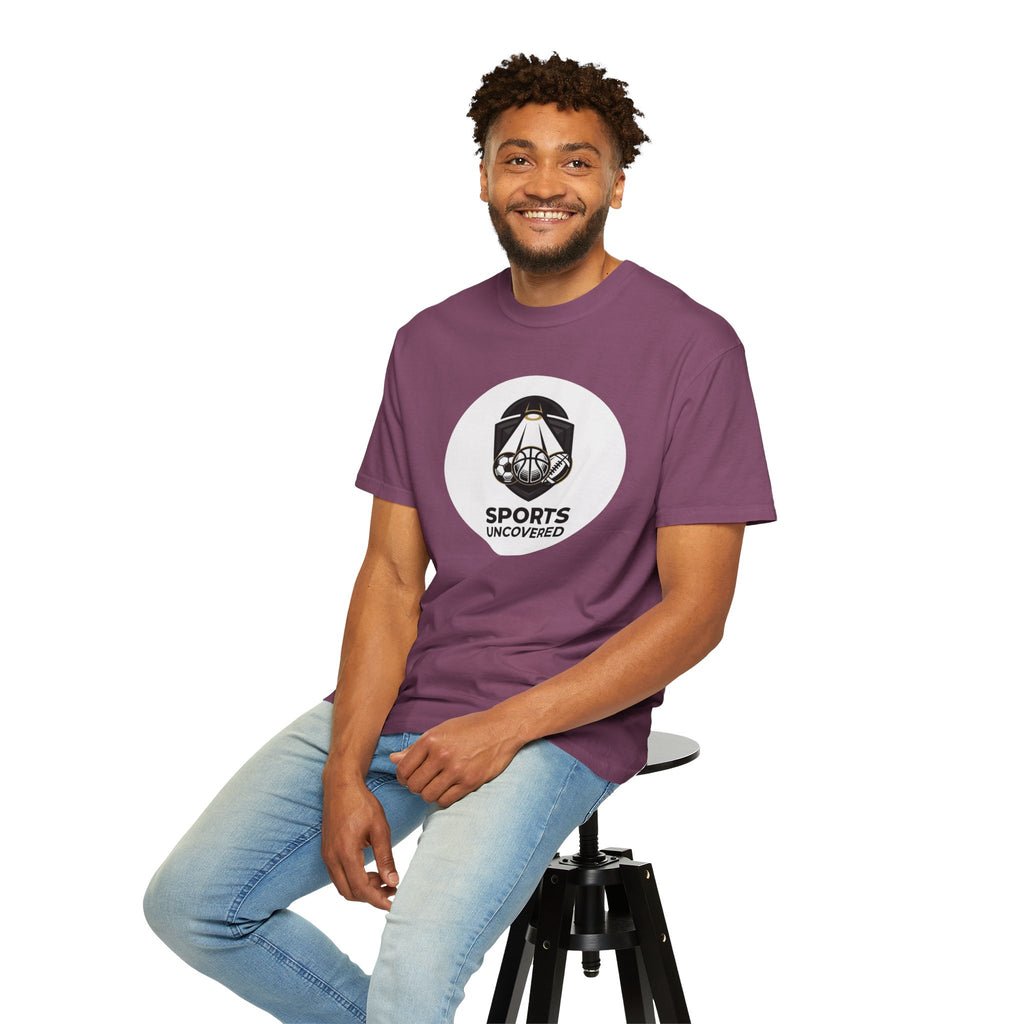 Sports Uncovered Graphic T-Shirt — Vintage Basketball Logo Tee