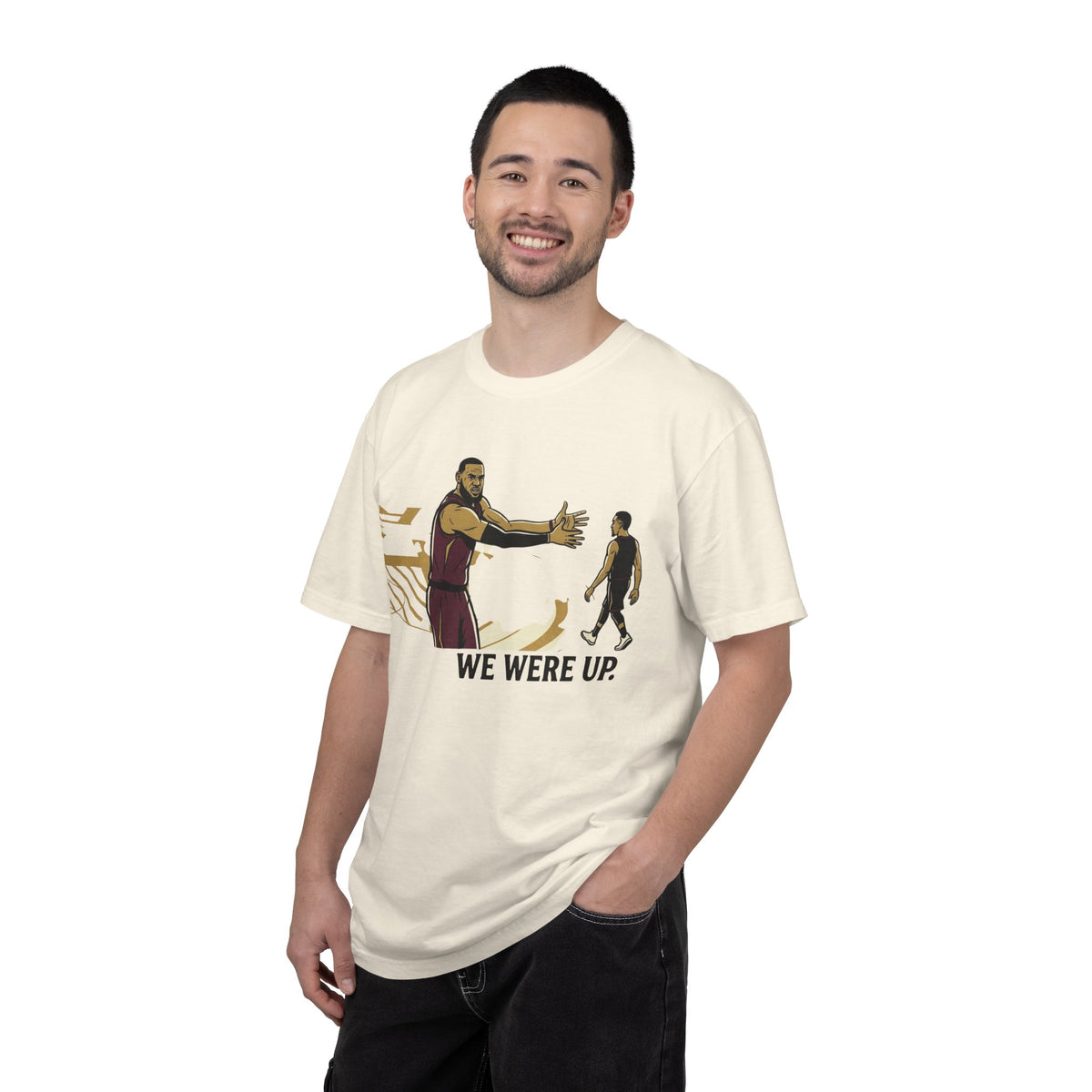 Basketball Moment T-Shirt — "We Were Up." Graphic Tee