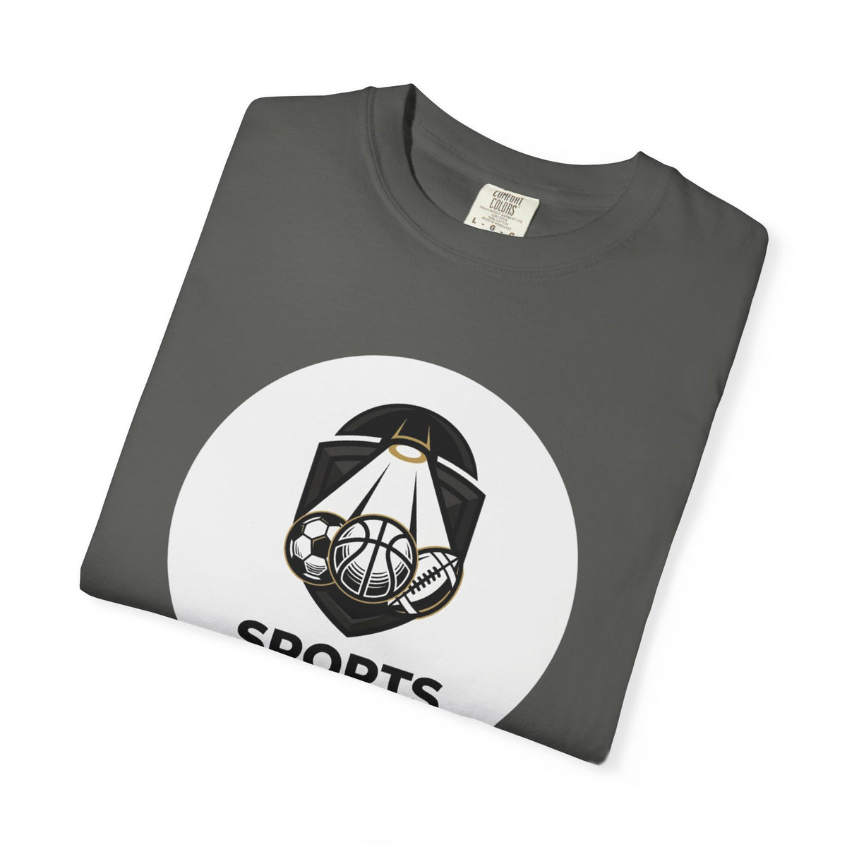 Sports Uncovered Graphic T-Shirt — Vintage Basketball Logo Tee