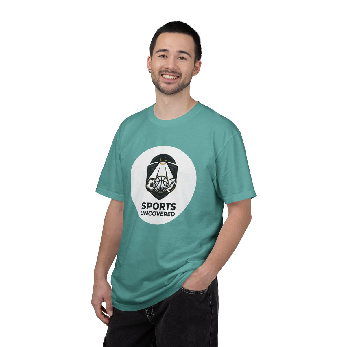 Sports Uncovered Graphic T-Shirt — Vintage Basketball Logo Tee