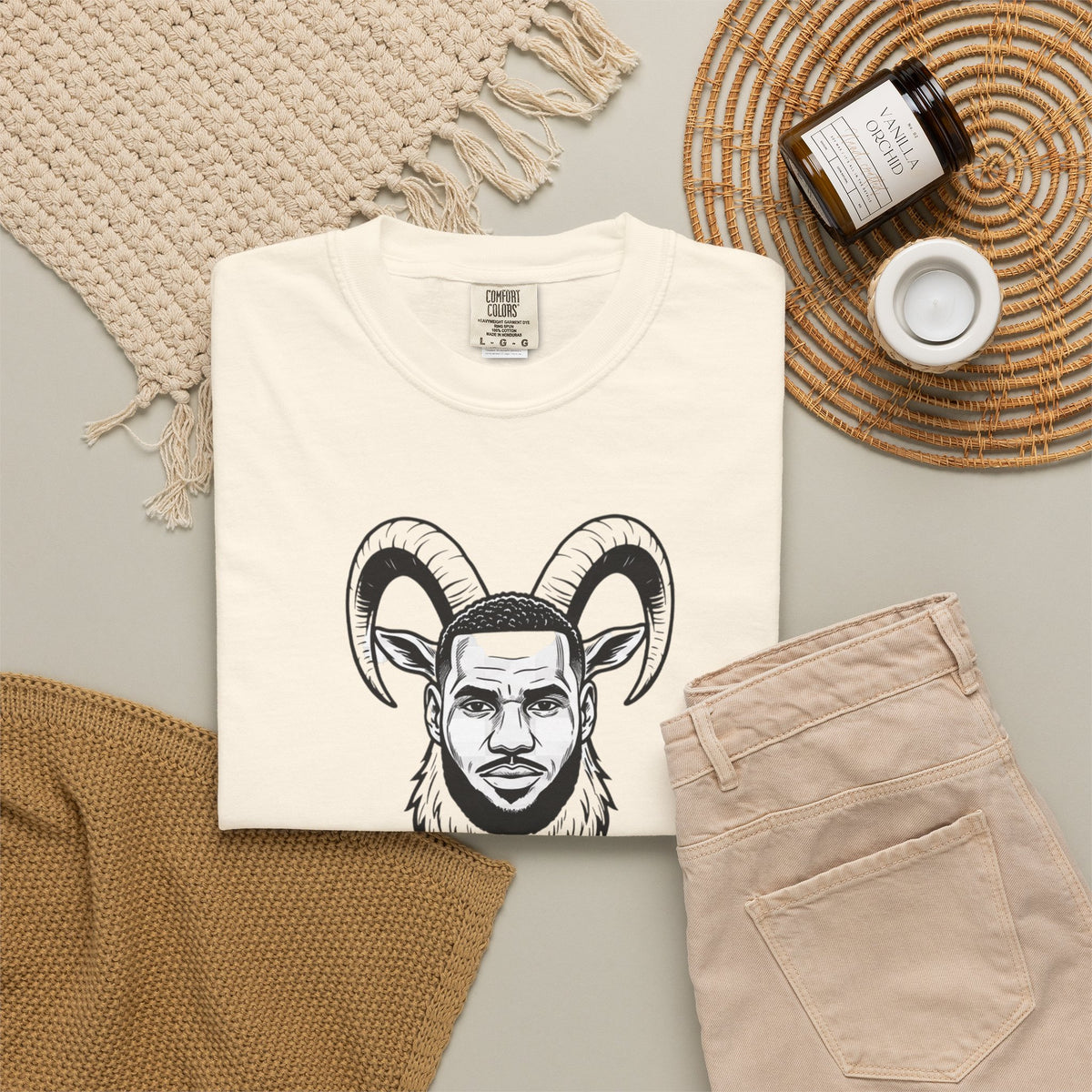 GOAT Graphic T-Shirt — Goat Head Portrait Tee