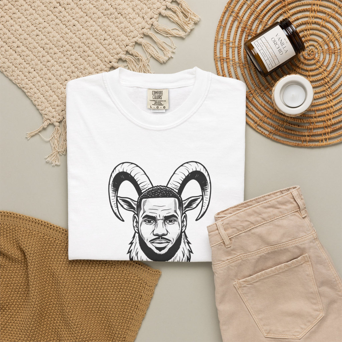 GOAT Graphic T-Shirt — Goat Head Portrait Tee