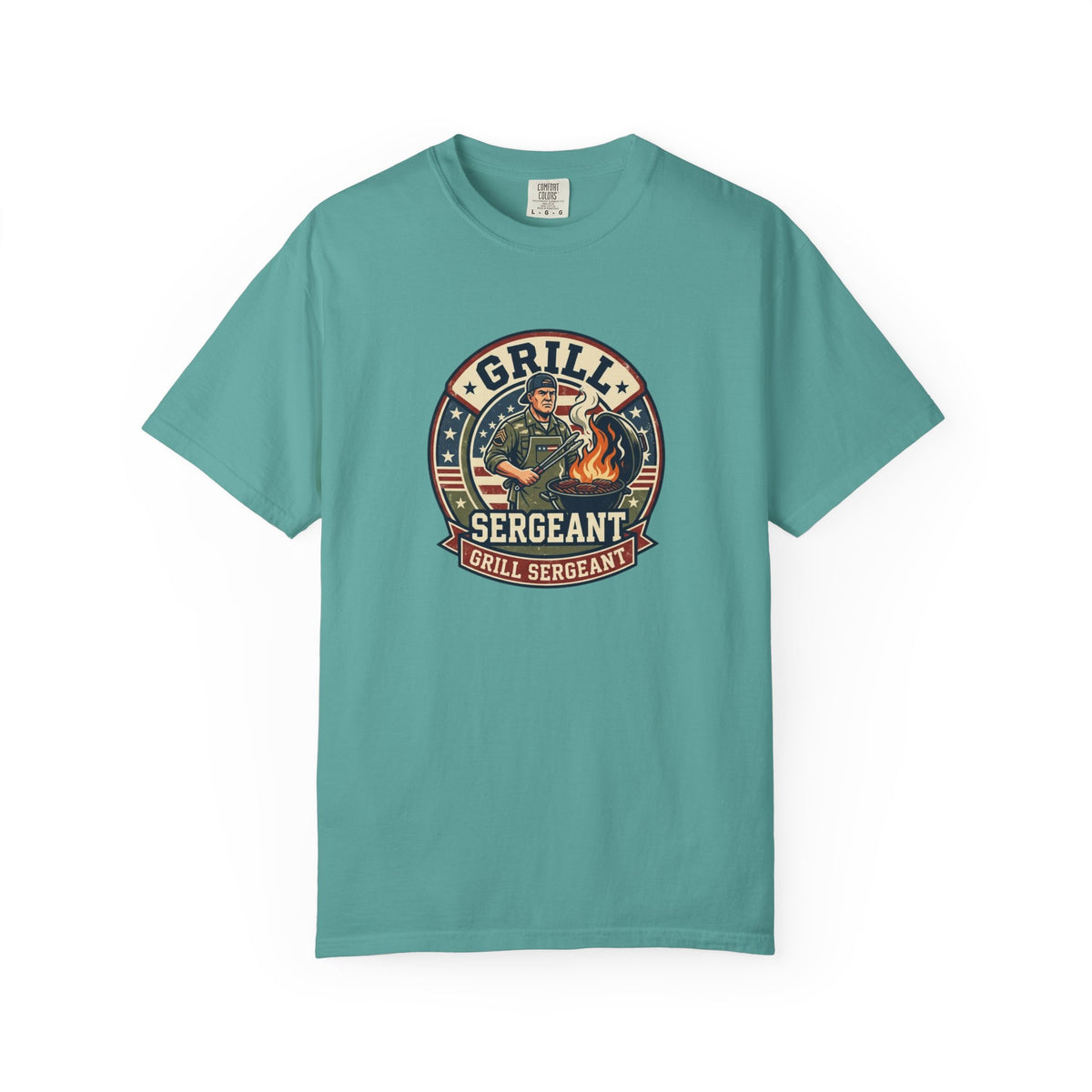 Grill Sergeant T-Shirt — Funny BBQ Chef Shirt for Dad & Grill Masters