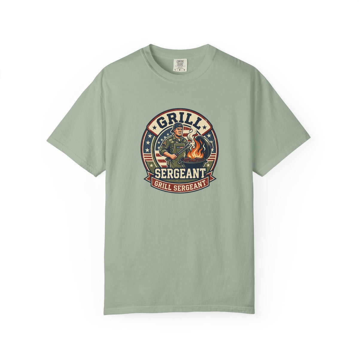 Grill Sergeant T-Shirt — Funny BBQ Chef Shirt for Dad & Grill Masters