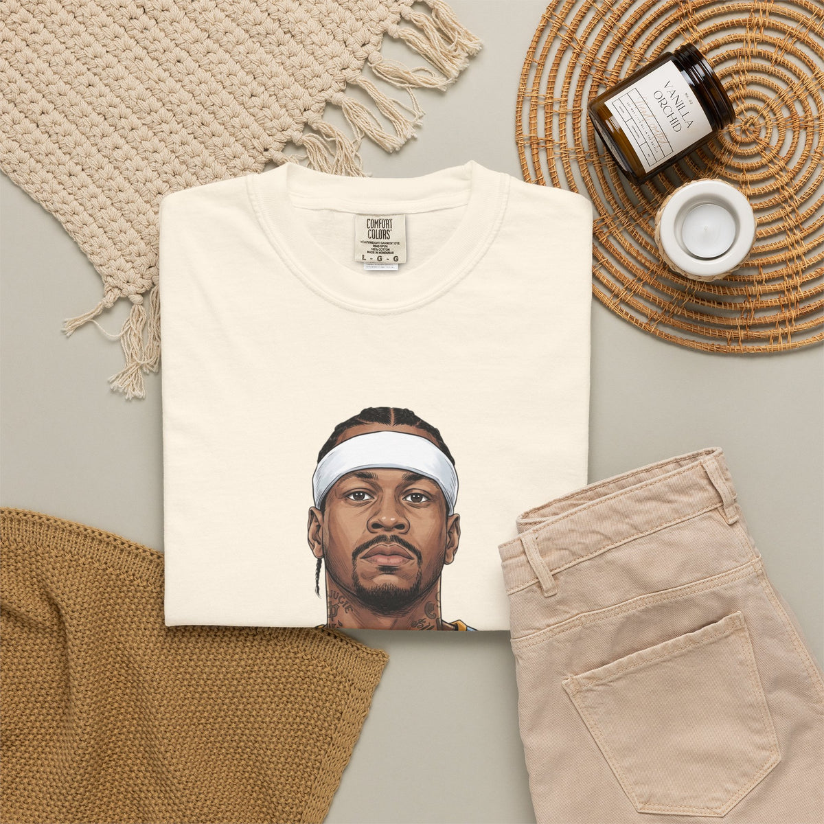 T-Shirt — AI 'I like to party.' Graphic Tee (Retro Athlete Portrait)