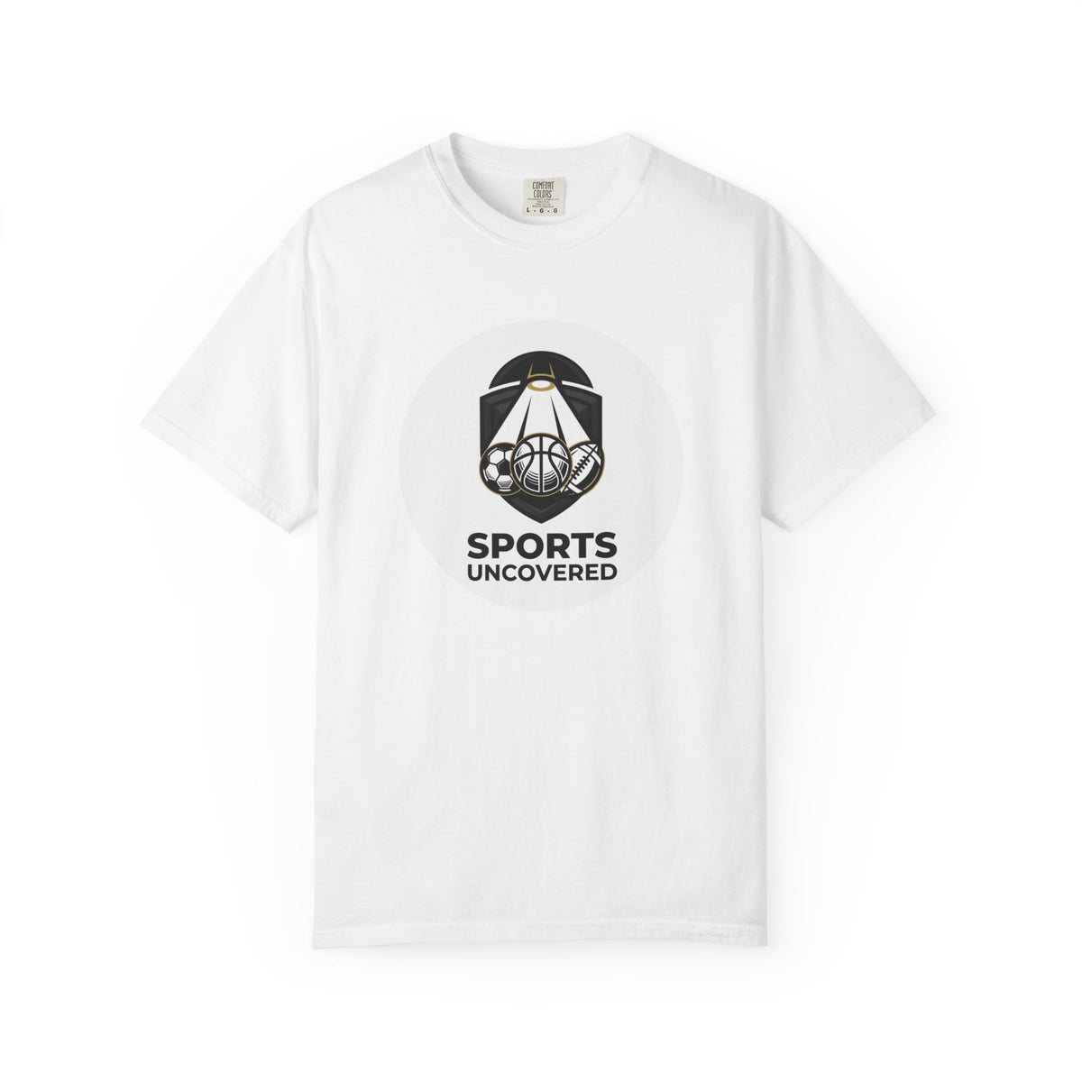 Sports Uncovered Graphic T-Shirt — Vintage Basketball Logo Tee