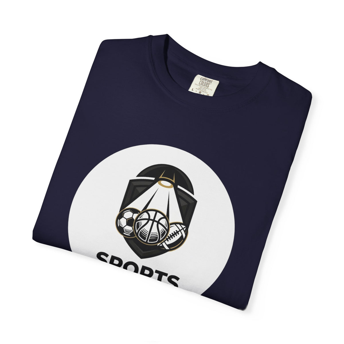 Sports Uncovered Graphic T-Shirt — Vintage Basketball Logo Tee