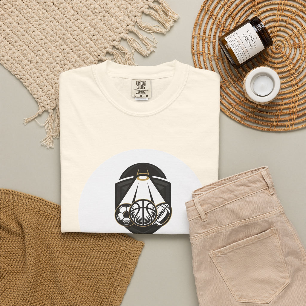 Sports Uncovered Graphic T-Shirt — Vintage Basketball Logo Tee