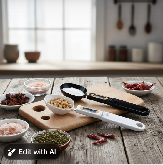 Ultra-Precise Digital Measuring Spoon Scale (0.1g Accuracy)